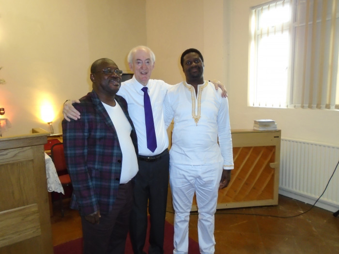 Pastor Samuel and Pastor George with Pastor Terry Walsh